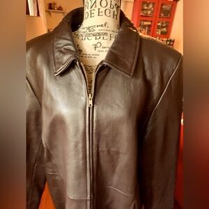 Leather Elements from JC Penny Brown Leather Coat